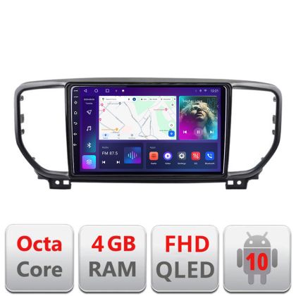 Navigatie Kia Sportage facelift 2019 - B-sportage-19 Android Ecran QLED octa core 4+64 carplay android auto KIT-sportage-19+EDT-E309V3 CarStore Technology
