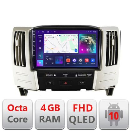 Navigatie Lexus RX300 2003-2008 Android Ecran QLED octa core 4+64 carplay android auto KIT-RX300+EDT-E309V3 CarStore Technology