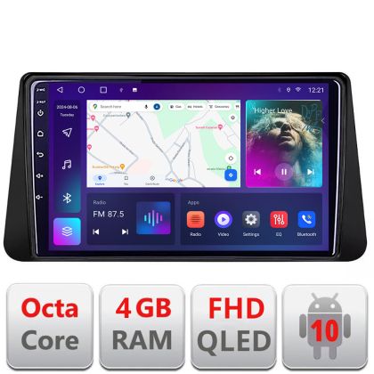 Navigatie Nissan Micra intre anii 2014-2019 Android Ecran QLED octa core 4+64 carplay android auto KIT-micra+EDT-E309V3 CarStore Technology