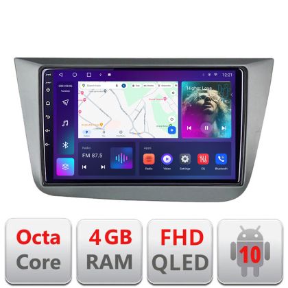 Navigatie Seat Leon 2005-2012 B-leon05 Android Ecran QLED octa core 4+64 carplay android auto kit-leon5+EDT-E309V3 CarStore Technology