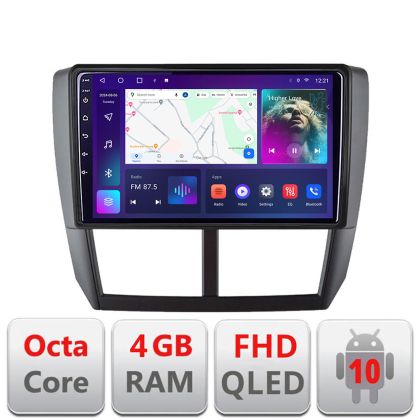 Navigatie Subaru Forester 2007-2013 B-SU01 Android Ecran QLED octa core 4+64 carplay android auto KIT-SU01+EDT-E309V3 CarStore Technology