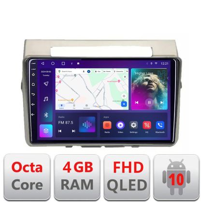 Navigatie Toyota Verso intre anii 2004-2009 Android Ecran QLED octa core 4+64 carplay android auto KIT-VERSO-2004+EDT-E309V3 CarStore Technology