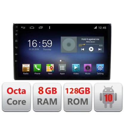 Navigatie Audi A4 B6 F-050 Octa Core cu Android Radio Bluetooth Internet GPS WIFI DSP 8+128GB 4G CarStore Technology