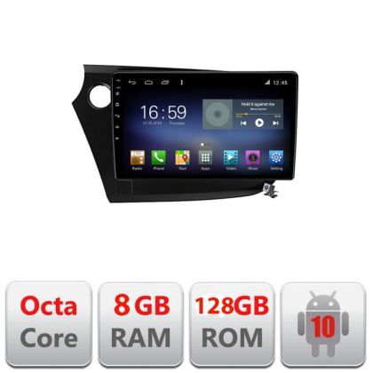Navigatie Honda Insight 2009-2014 F-insight Octa Core cu Android Radio Bluetooth Internet GPS WIFI DSP 8+128GB 4G CarStore Technology