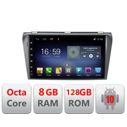 Navigatie MAZDA 3 2004-2009 F-161 Octa Core cu Android Radio Bluetooth Internet GPS WIFI DSP 8+128GB 4G CarStore Technology