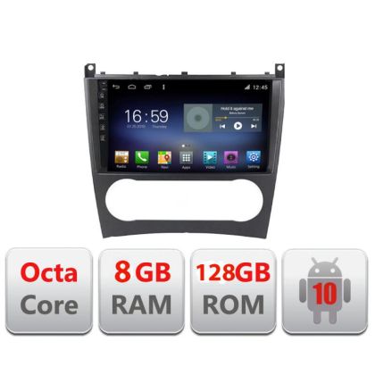 Navigatie Mercedes C Class W203 facelift F-093 Octa Core cu Android Radio Bluetooth Internet GPS WIFI DSP 8+128GB 4G CarStore Technology