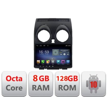 Navigatie NISSAN QASHQAI 2007-2013 F-499 Octa Core cu Android Radio Bluetooth Internet GPS WIFI DSP 8+128GB 4G CarStore Technology