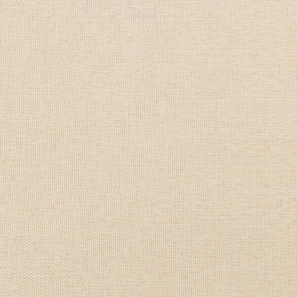 Pat continental cu saltea, crem, 120x190 cm, textil GartenMobel Dekor
