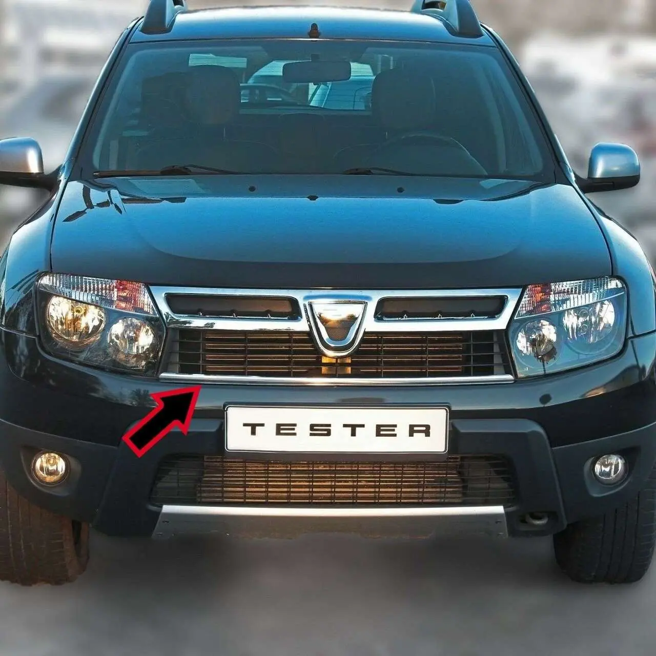 Ornament cromat din otel pentru grila, compatibil Dacia Duster (2012 - 2018) Automobile ProTravel