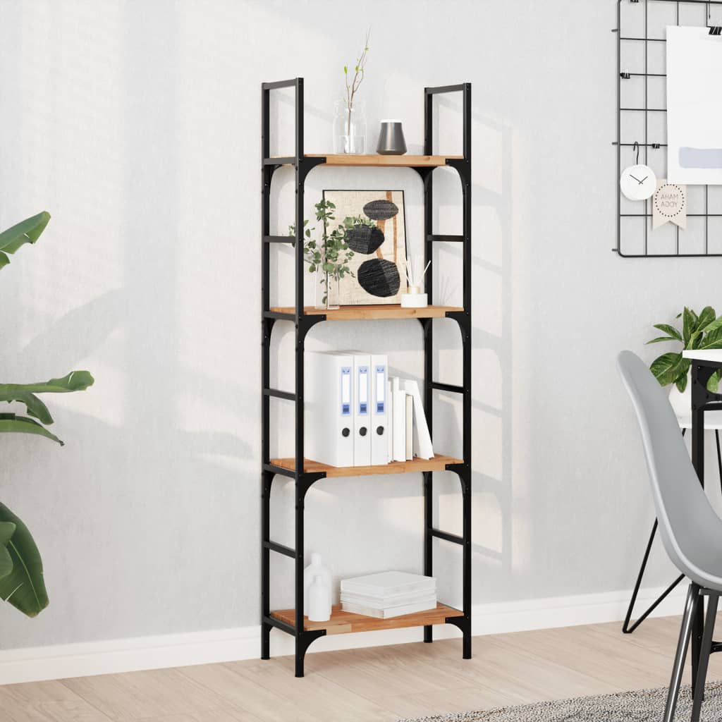 Rafturi suspendate 2 buc. 60x20x2 cm lemn masiv acacia netratat GartenMobel Dekor