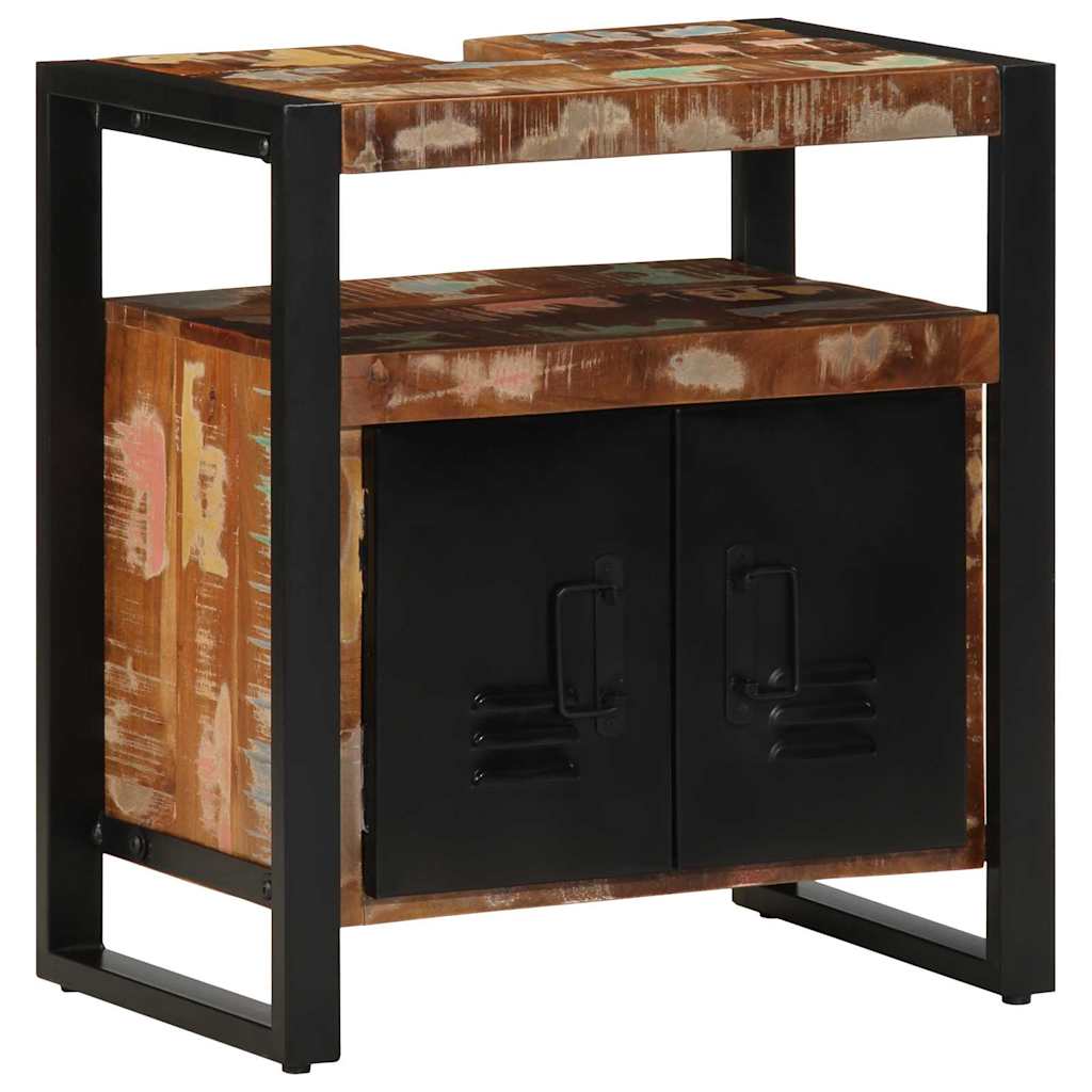 Set de mobilier pentru baie 2 pcs Maro Lemn masiv reciclat GartenMobel Dekor