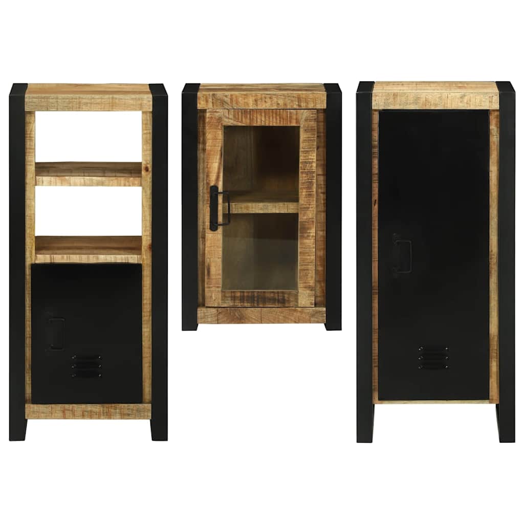 Set de mobilier pentru baie 3 pcs Maro Lemn de mango solid GartenMobel Dekor