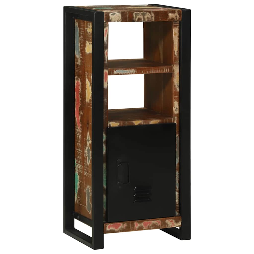 Set de mobilier pentru baie cu ușă 4 pcs Lemn recuperat solid GartenMobel Dekor