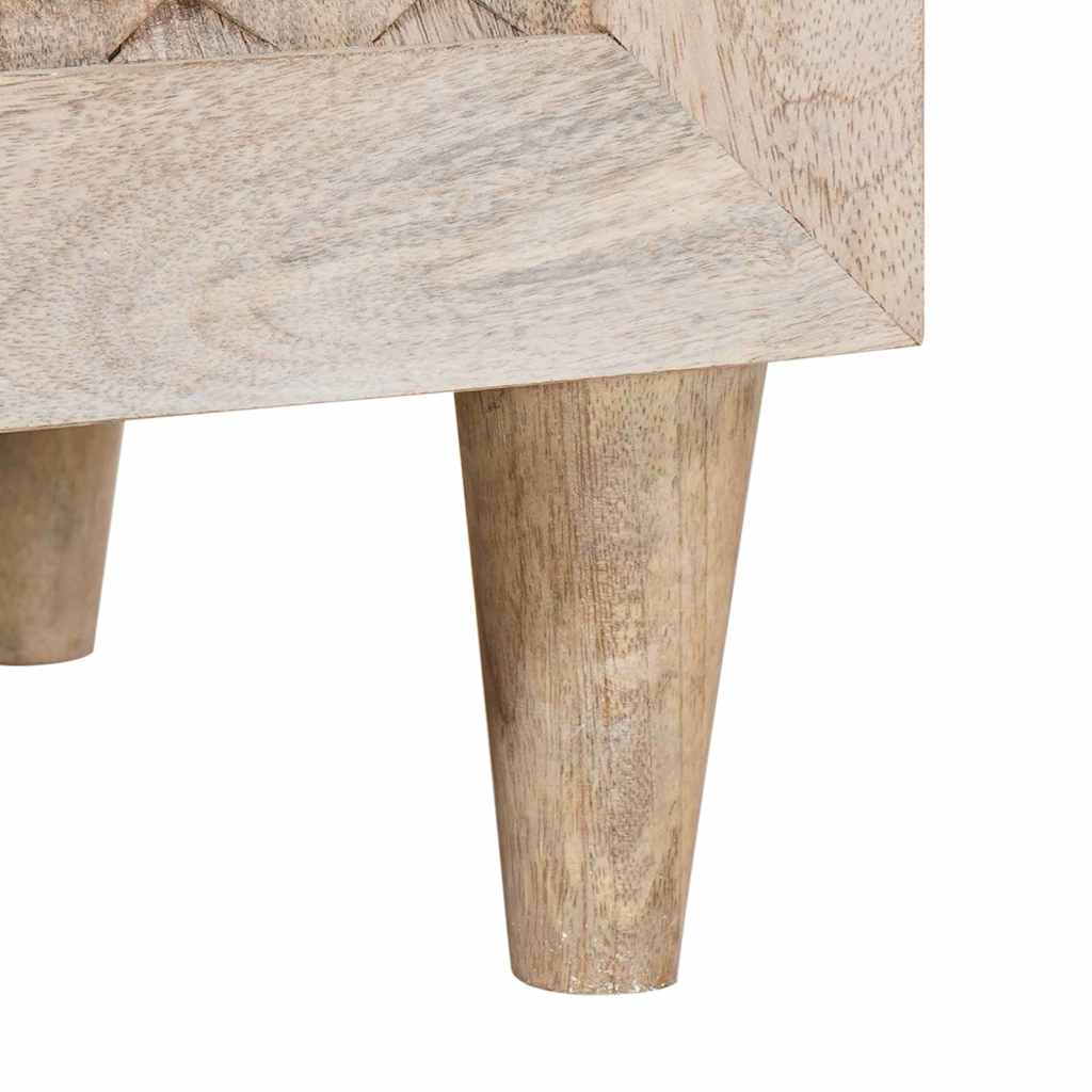 Bufet 3 pcs Alb 60 x 33 x 75 cm Lemn masiv de mango GartenMobel Dekor