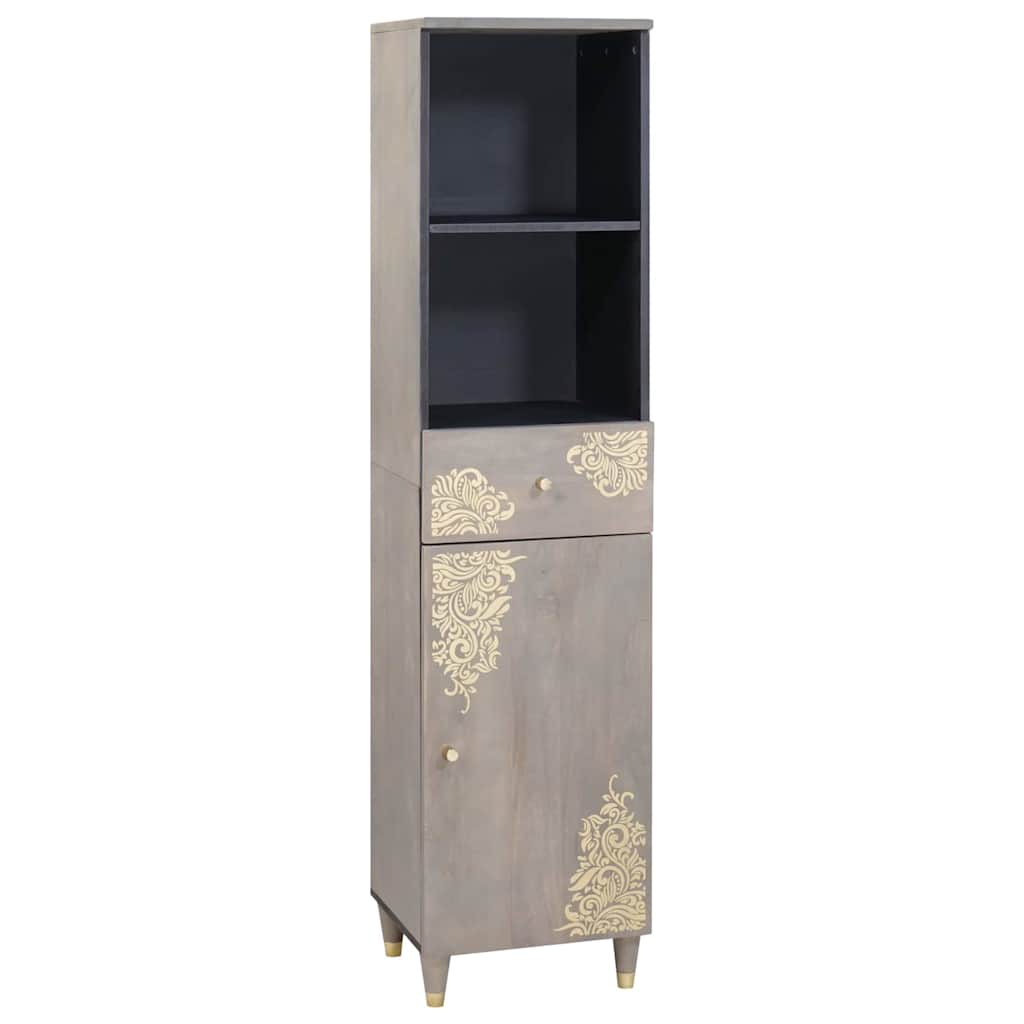 Set de mobilier pentru baie cu sertar 3 pcs Gri 62 x 33 x 58 cm GartenMobel Dekor