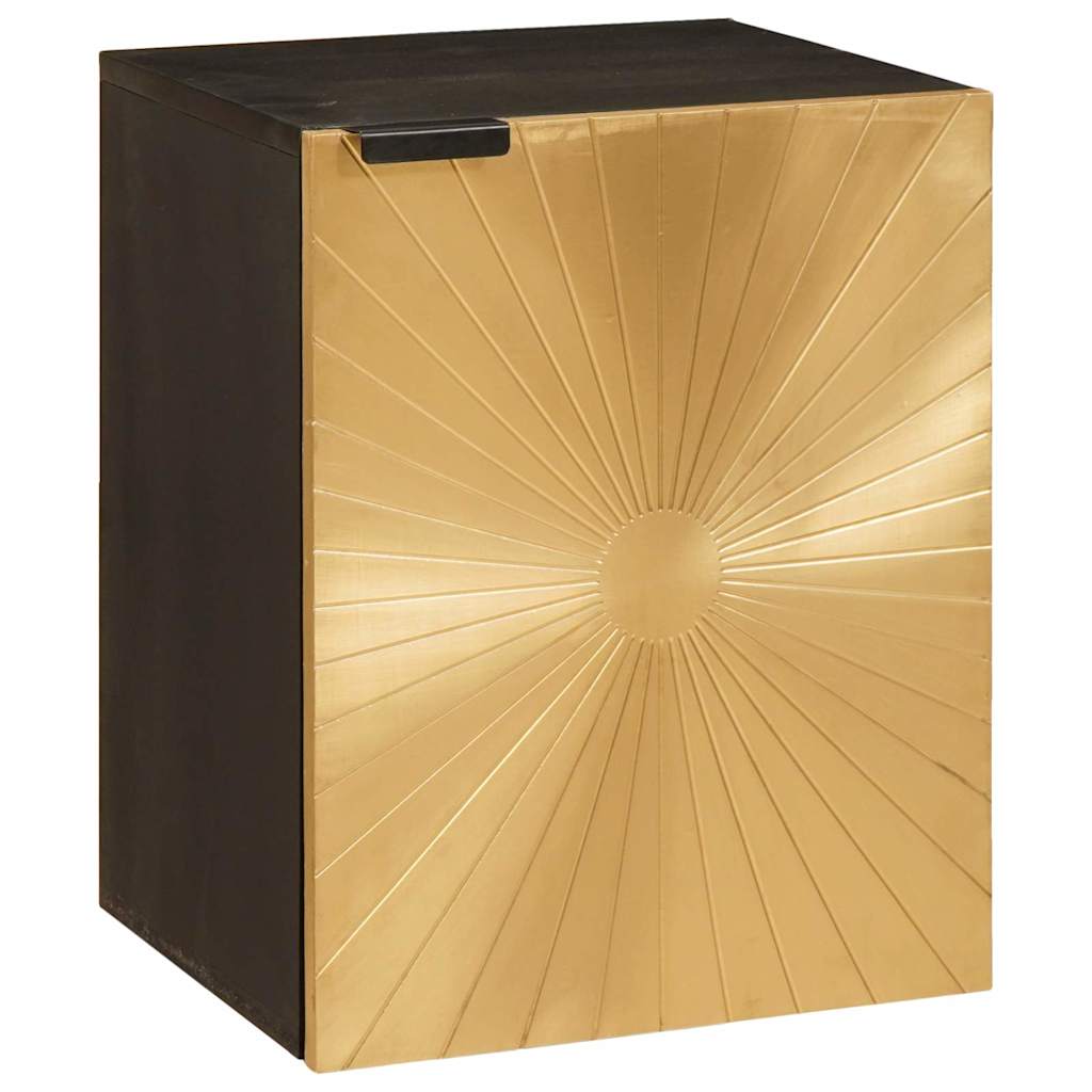 Seturi de mobilier pentru baie cu sertar 5 pcs Negru și Aur GartenMobel Dekor