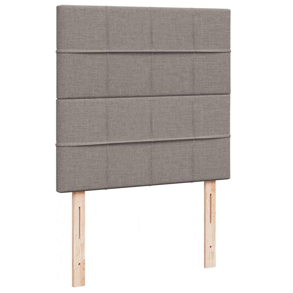 Pat otoman cu saltea Taupe 100x200 cm Stofa GartenMobel Dekor
