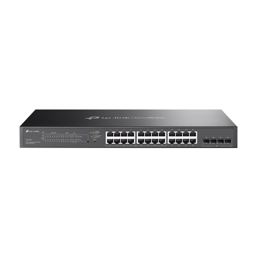 Switch 16 porturi PoE RJ45 1G, 4 x SFP 1G, 8 x RJ45 1G, L2 Management, 1U - TP-Link Omada SG2428LP SafetyGuard Surveillance