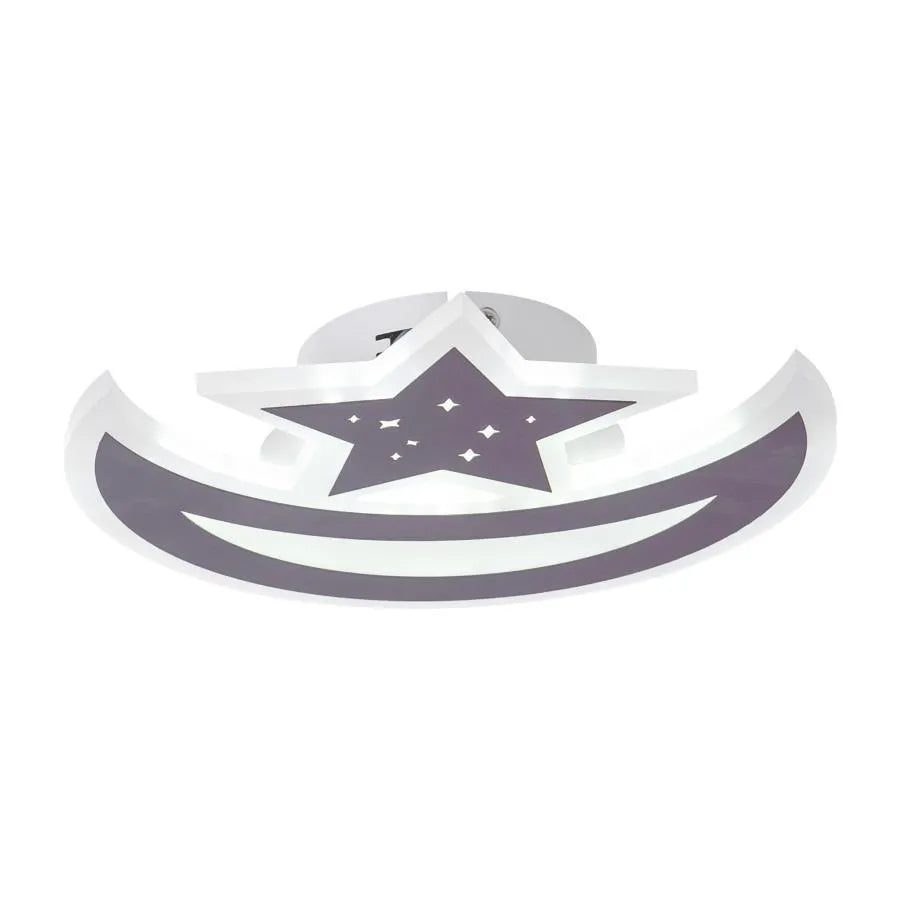 Lustra LED ELLY 36W, Luna si Stea, lumina Rece/Calda/Neutra, Maro ModernLight Concept