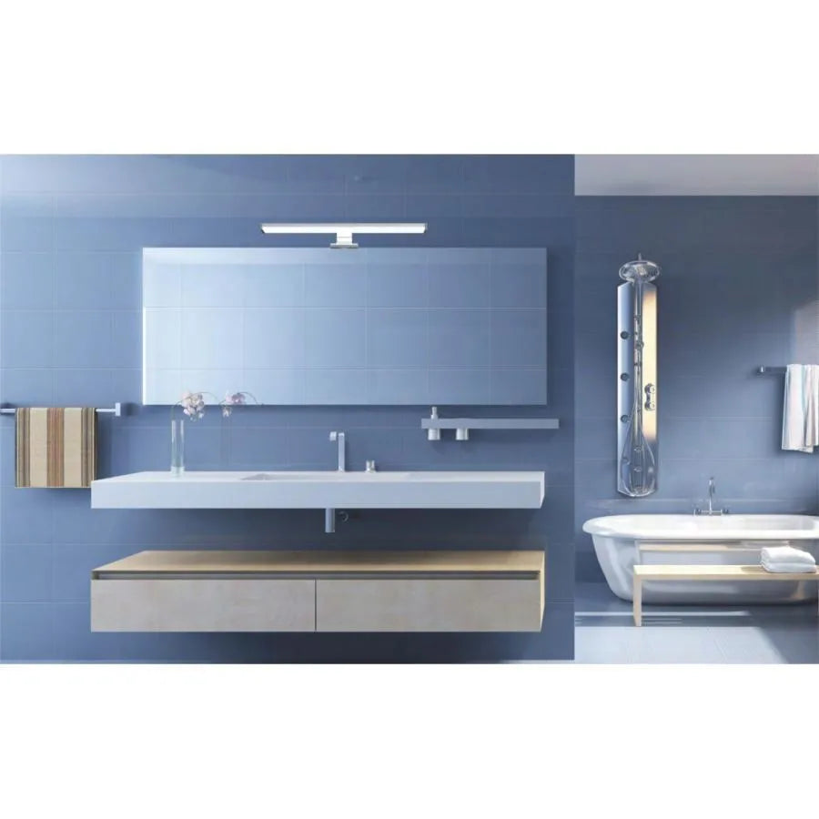 Aplica LED de Baie Sirus, 12W, 60cm, 6500K, Crom ModernLight Concept