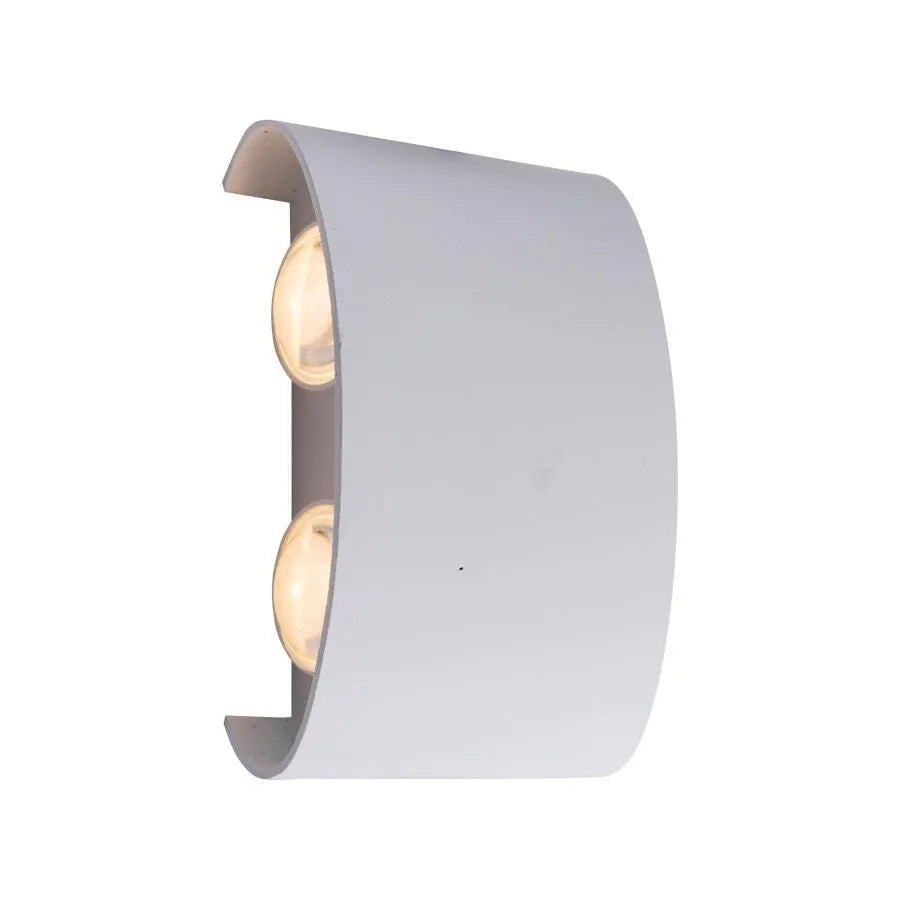 Fantas Aplica LED de Exterior si Interior, 4 Surse x 1W, IP65, Metalic, Alb, 3000K ModernLight Concept