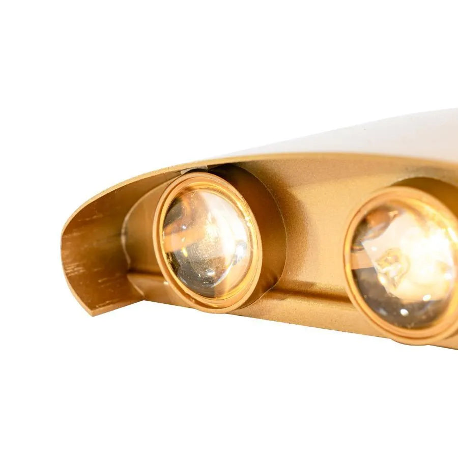 Fantas Aplica LED de Exterior si Interior, 6 Surse x 1W, IP65, Metalic, Auriu, 3000K ModernLight Concept