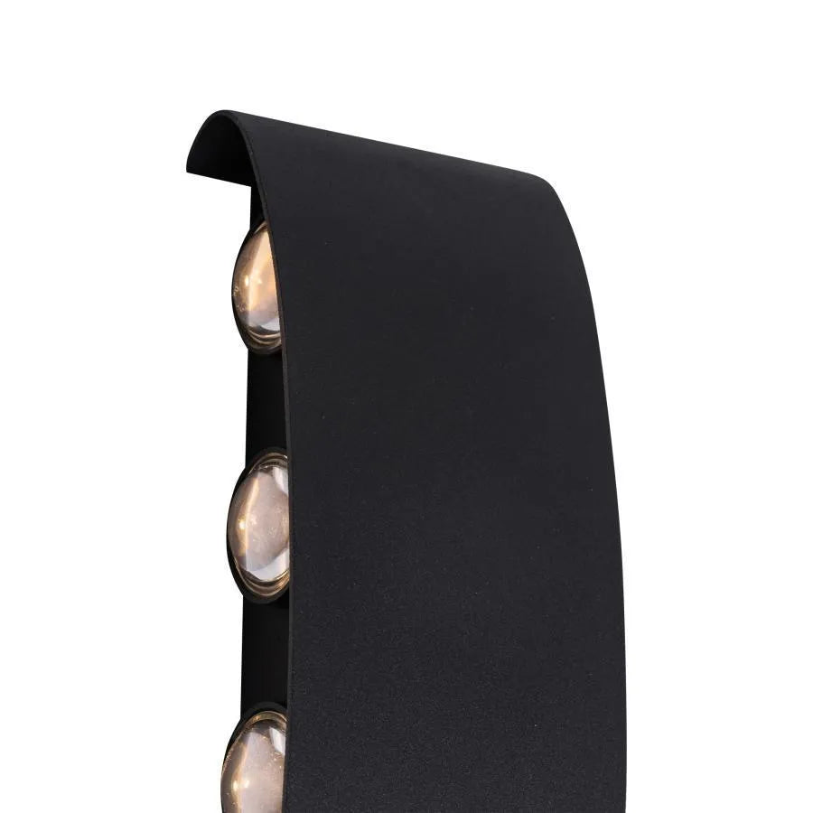 Fantas Aplica LED de Exterior si Interior, 8 Surse x 1W, IP65, Metalic, Negru, 3000K ModernLight Concept