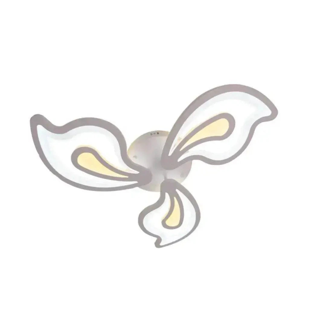 Lustra LED cu telecomanda GLORIOSA 68W, 3 Petale, lumina Rece/Calda/Neutra, Dimabila, Alb ModernLight Concept