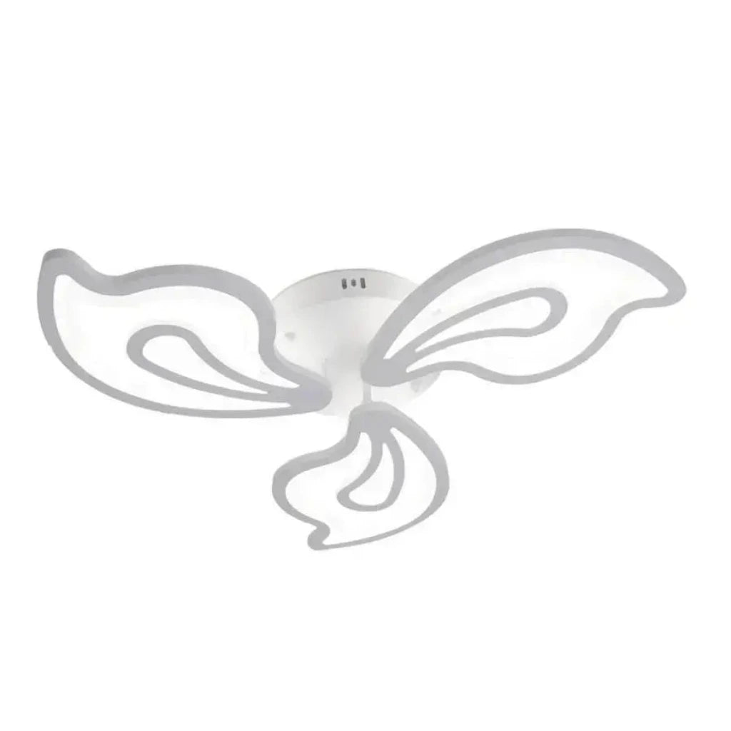 Lustra LED cu telecomanda GLORIOSA 68W, 3 Petale, lumina Rece/Calda/Neutra, Dimabila, Alb ModernLight Concept
