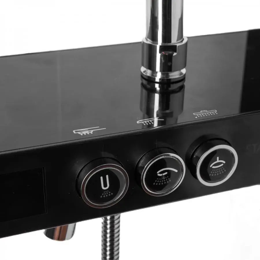 Coloana Dus Afisaj LCD Inox Negru Argintiu SJG/003 ModernLight Concept