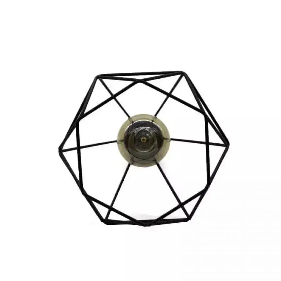 Lustra Forma Diamant, STRUKTUR, 3xE27, Negru, Metal ModernLight Concept