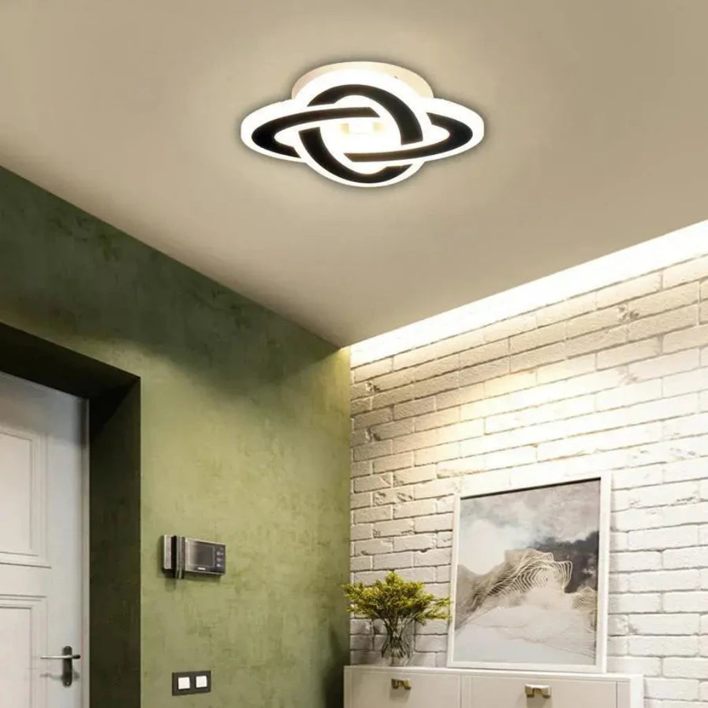 Lustra LED CRINELLA 53W, Diametru 23cm, lumina Rece/Calda/Neutra, Negru ModernLight Concept