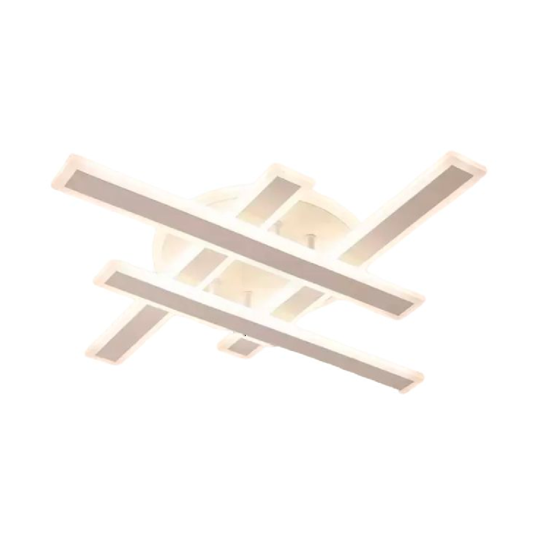 Lustra LED cu telecomanda SHAWN 85W, Liniara, lumina Rece/Calda/Neutra, Dimabila, Alb ModernLight Concept