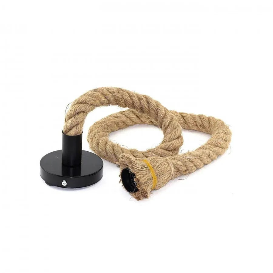 Lustra Vintage Harper, 1xE27, Rustic Barn, Sfoara si Metal, 92cm, Negru ModernLight Concept