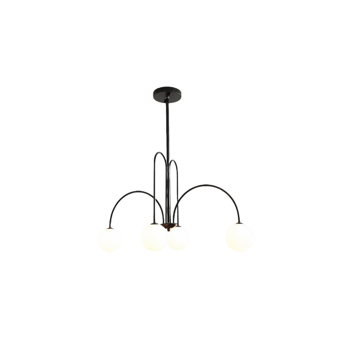 Lustra cu Abajur, Torino, 4xE14, Negru, Metal ModernLight Concept