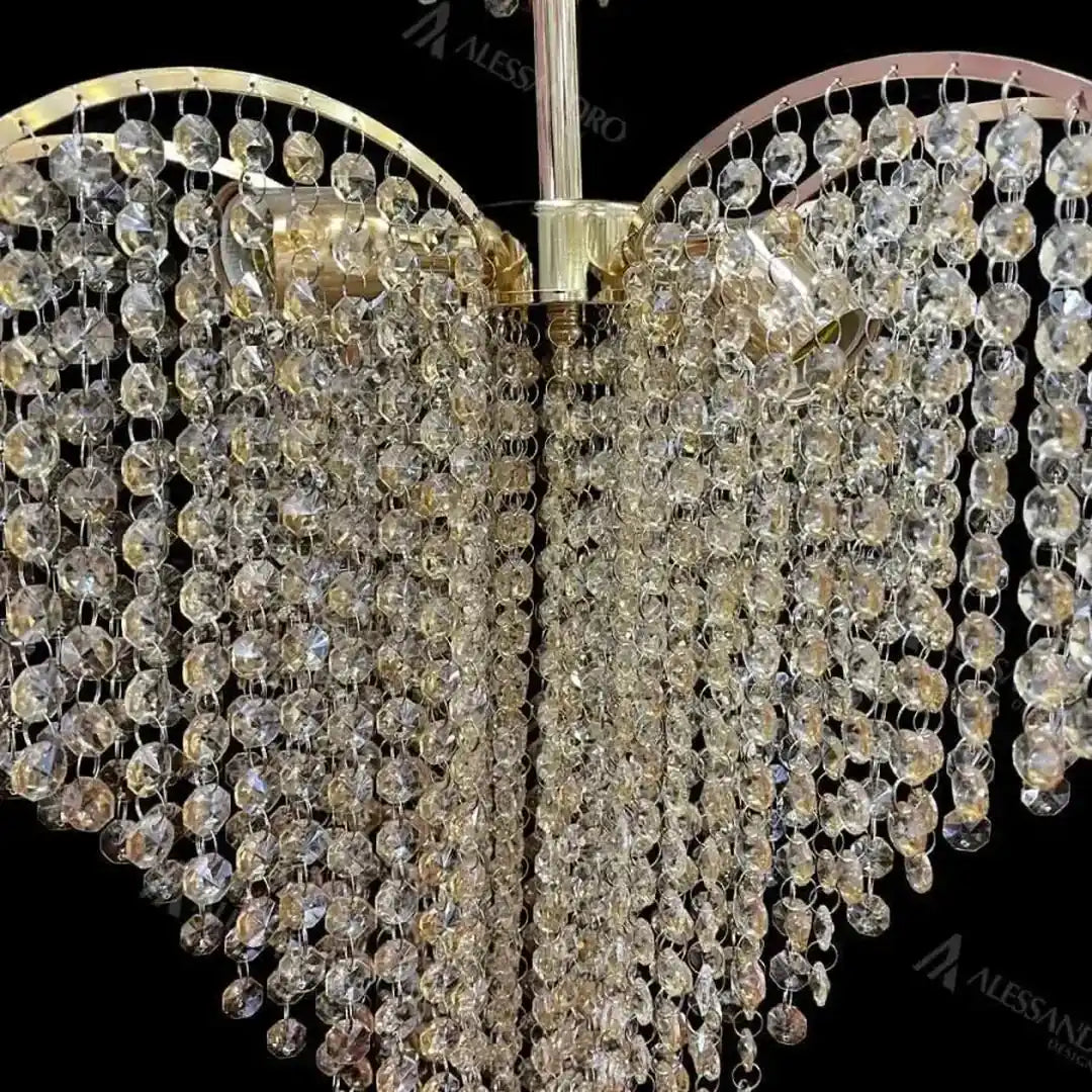 Candelabru Cristal CONWY Eleganza, 4xE27, Diametru 47cm, Auriu ModernLight Concept