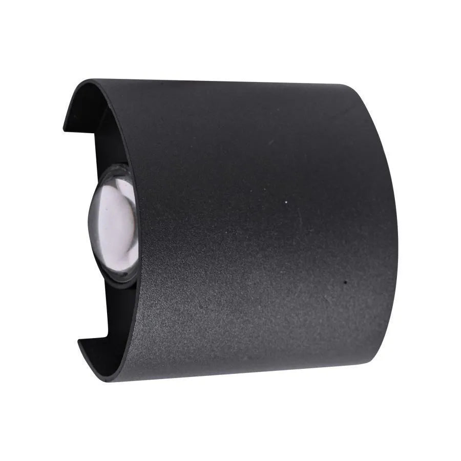 Fantas Aplica LED de Exterior si Interior, 2 Surse x 1W, IP65, Metalic, Negru, 3000K ModernLight Concept