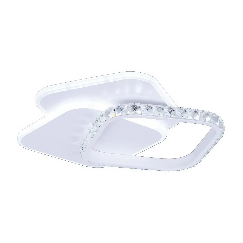 Lustra LED cu cristal ANASTASIA 17W, Diametru 30cm, lumina Rece/Calda/Neutra, Alb ModernLight Concept