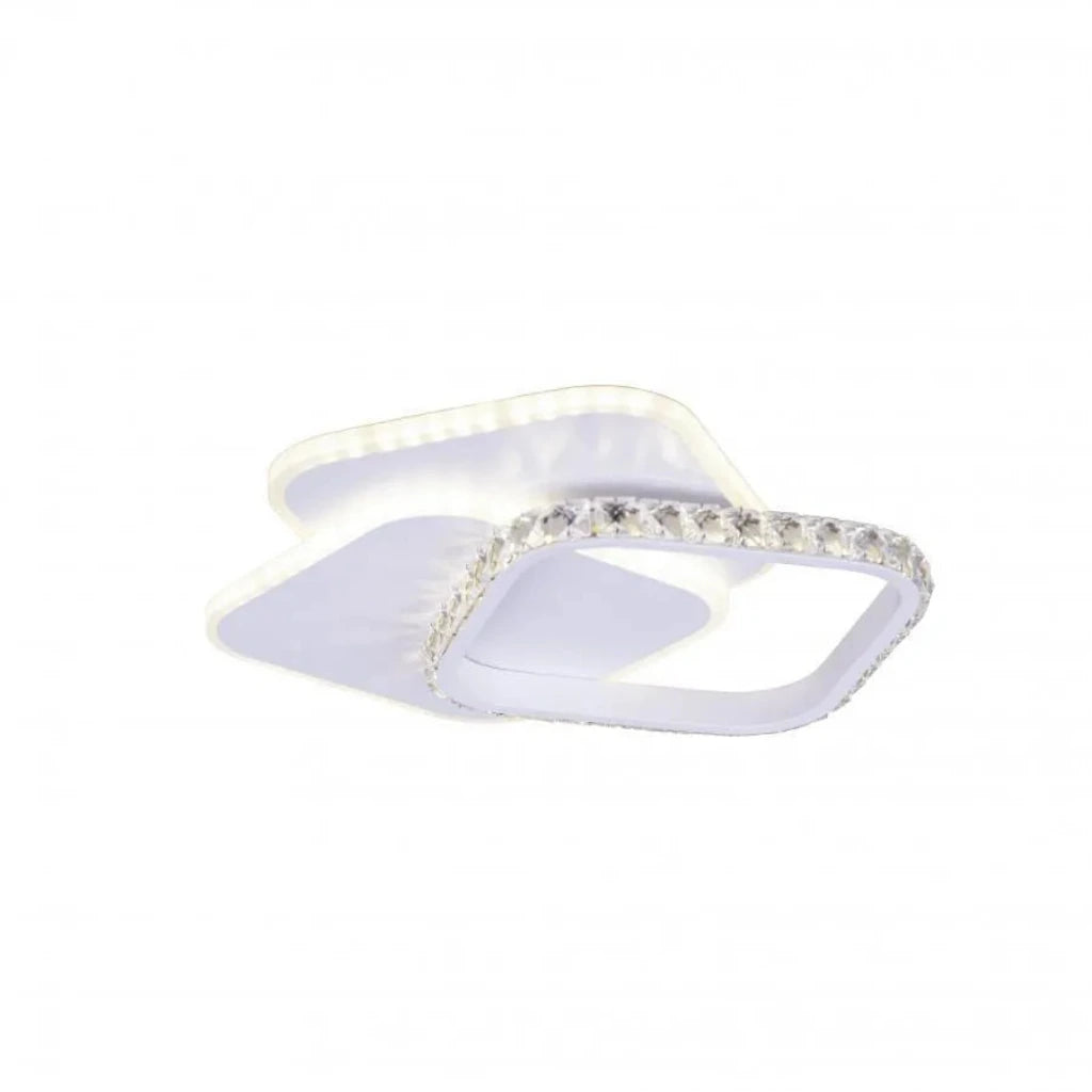 Lustra LED cu cristal ANASTASIA 17W, Diametru 30cm, lumina Rece/Calda/Neutra, Alb ModernLight Concept