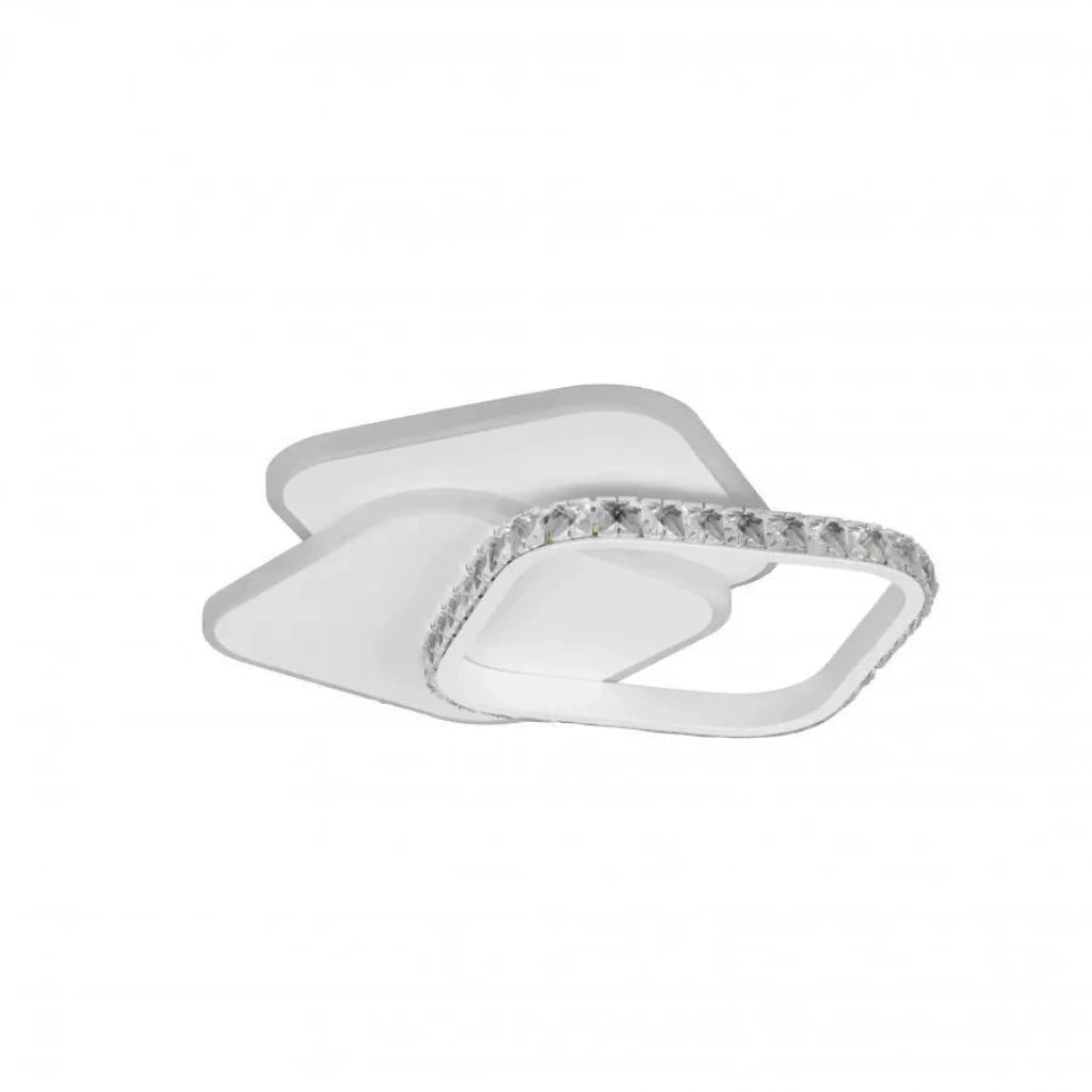 Lustra LED cu cristal ANASTASIA 17W, Diametru 30cm, lumina Rece/Calda/Neutra, Alb ModernLight Concept