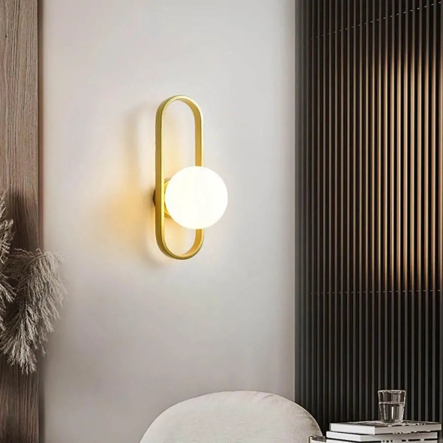 Aplica Amena 1x E14 Alb Auriu ModernLight Concept