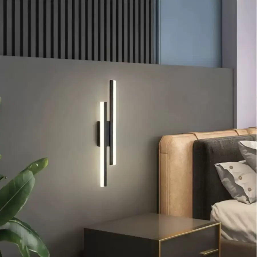 Aplica LED Lyra, 18W, Acril, Alb Negru ModernLight Concept