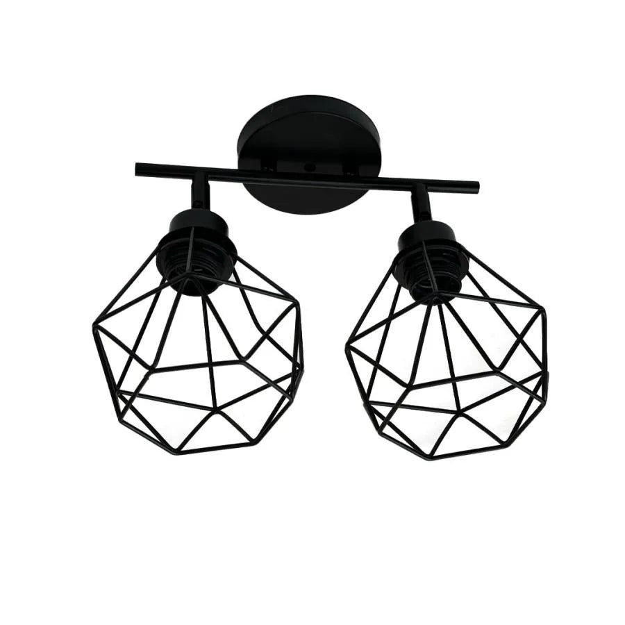 Lustra Aerope, 2x E27, Metal, Negru ModernLight Concept