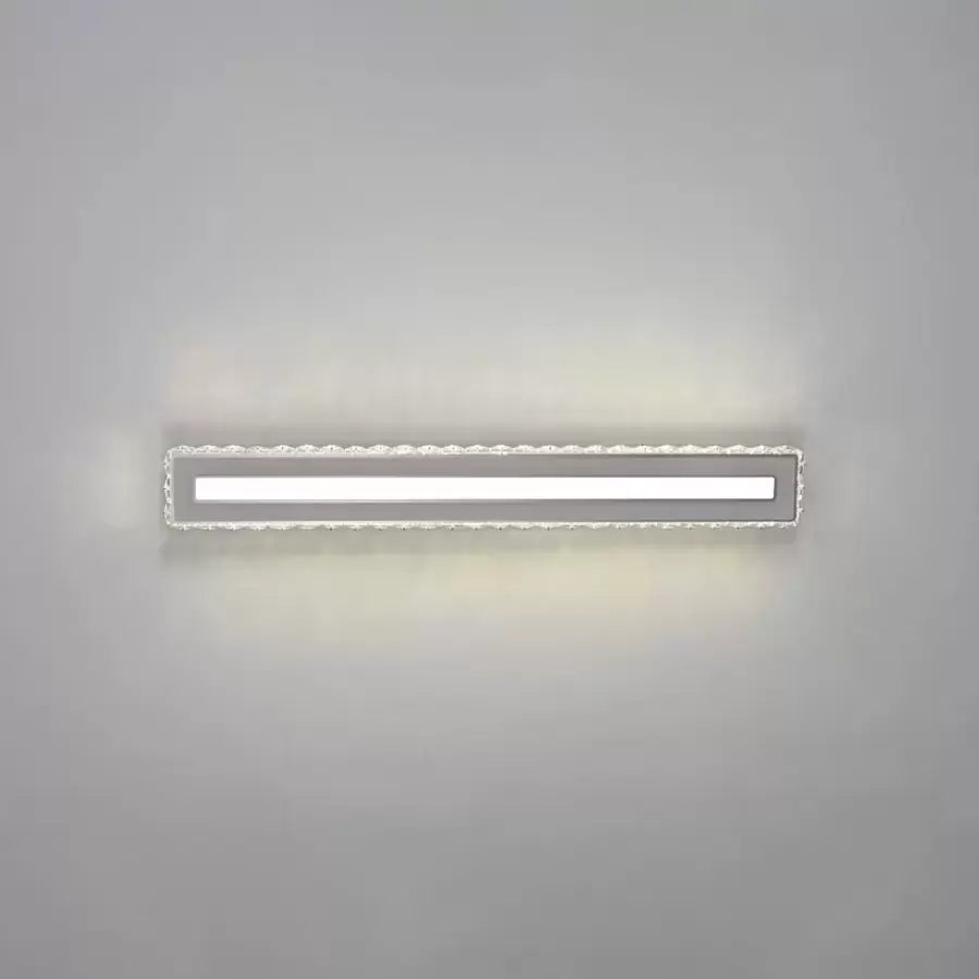 Lustra LED cu cristal PIERCE 35W, Liniara, lumina Rece/Calda/Neutra, Argintiu ModernLight Concept
