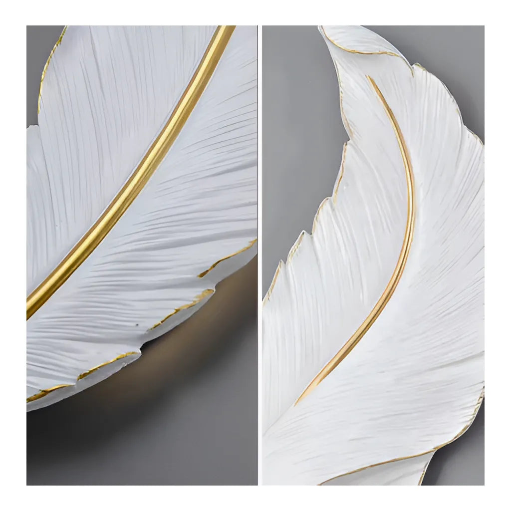 Aplica LED Pena 65cm, lumina Rece/Calda/Neutra, Alb Auriu ModernLight Concept