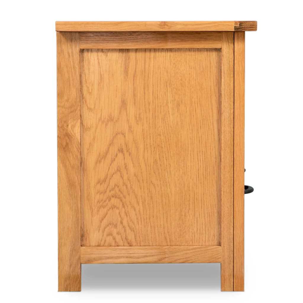 Comodă TV, 90 x 35 x 48 cm, lemn masiv de stejar GartenMobel Dekor