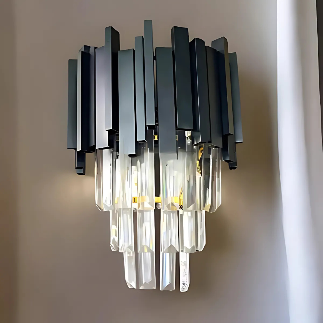 Aplica Candelabru Cristal BLOIS Piccolo, 2xE14, Negru ModernLight Concept