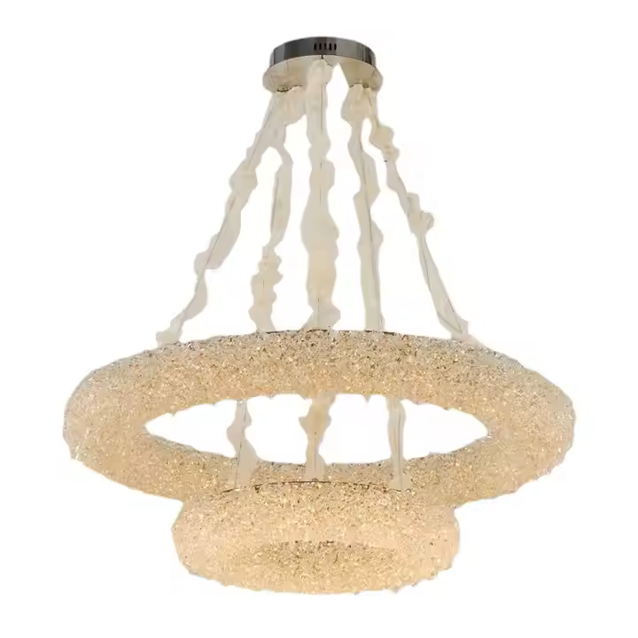Candelabru Cristal, HOHENZOLLERN Imperio, 80W, Diametru 71cm, Lumina Rece/Calda/Neutra, Auriu, Inaltime Reglabila ModernLight Concept