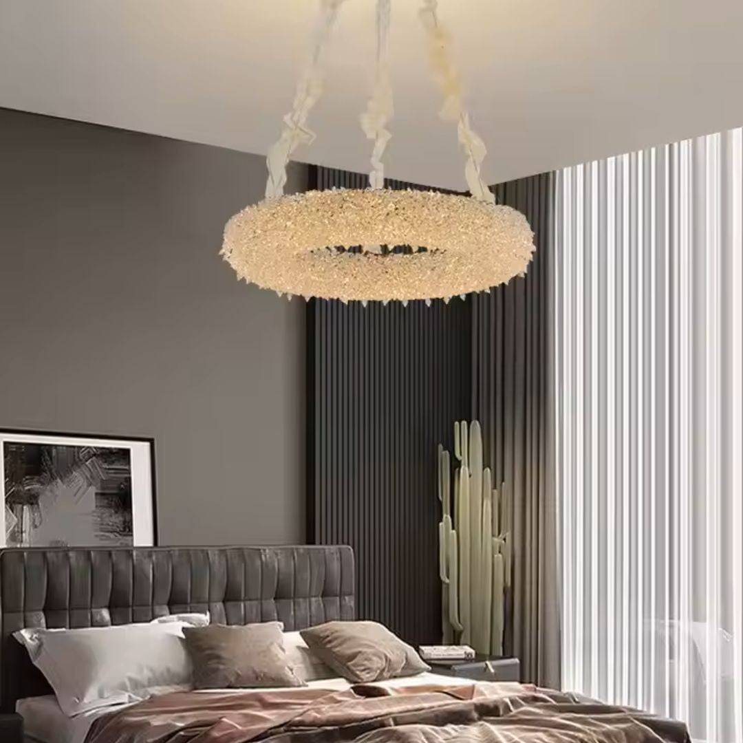 Candelabru Cristal HOHENZOLLERN Magno, 33W, Lumina Calda/Rece/Neutra, Diametru 66cm, Auriu, Inaltime Reglabila ModernLight Concept