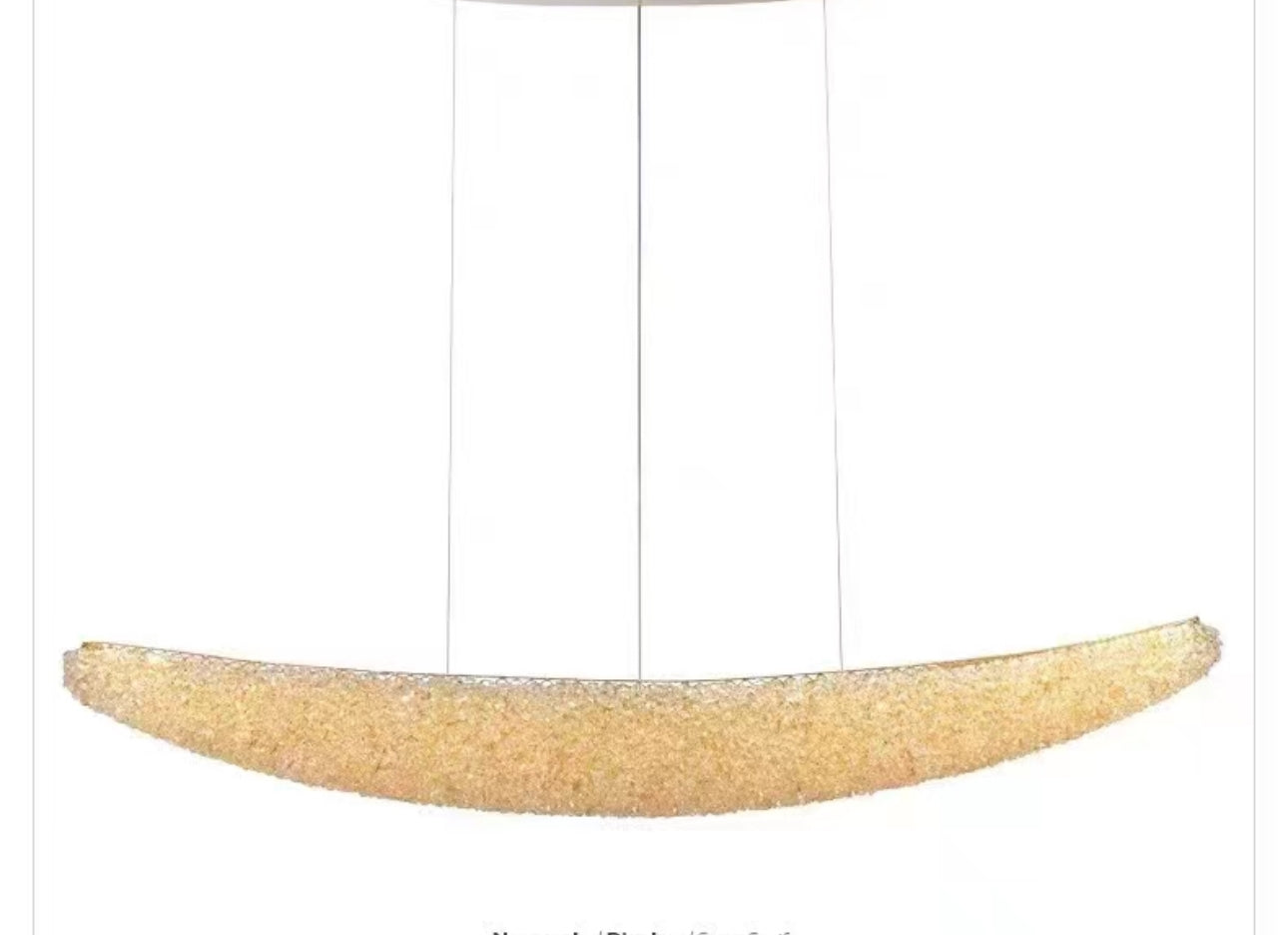 Candelabru Modern cu Cristal, RITMICA Largo, 31W, Lungime 80 cm, Auriu, Inaltime reglabila ModernLight Concept
